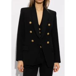 DAMES Balmain Double-Breasted Wollen Blazer