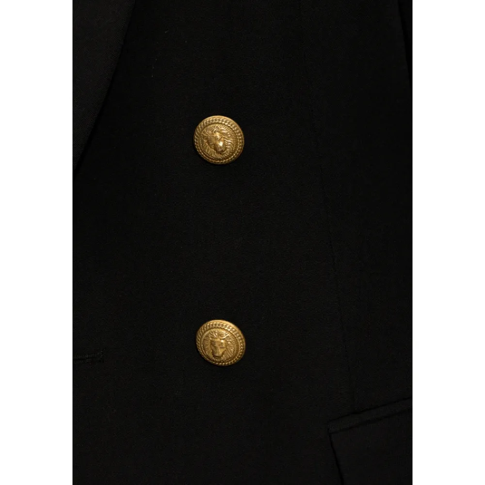 DAMES Balmain Double-Breasted Wollen Blazer