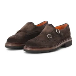 Heren Santoni Instappers & Slip Ons|Nette Schoenen^Double-Buckle Brogue