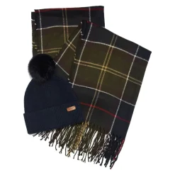 Barbour Dover Beanie & Hailes Scarf Set