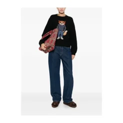 DAMES Maison Kitsuné Dressed Fox Intarsia Wool Jumper