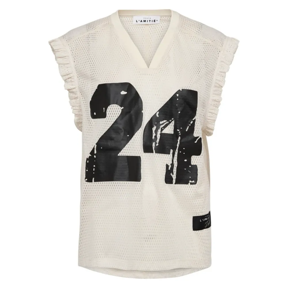 DAMES Haute L'Amitié Shirts^Drift Frill V-24 Top Tee