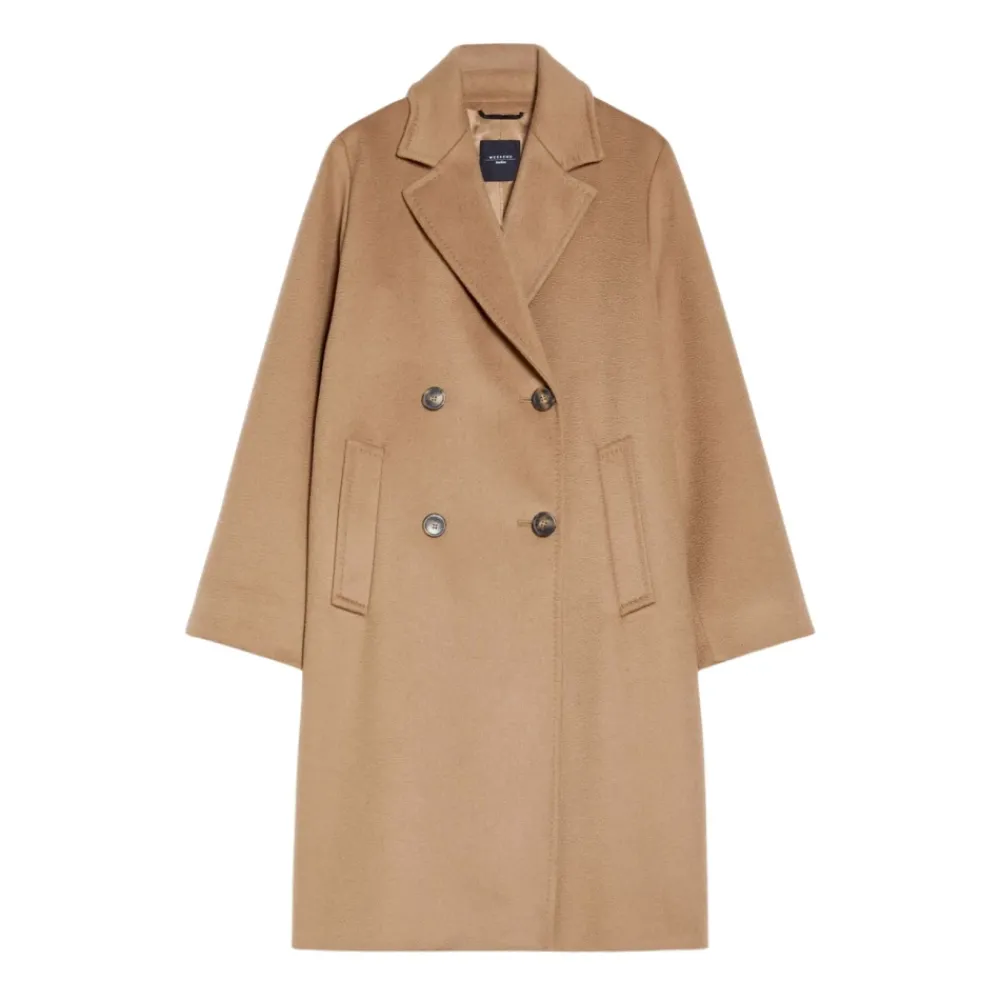 DAMES Weekend Max Mara Trenchcoats & Mantels^Dubbelbreasted wollen jas recht model