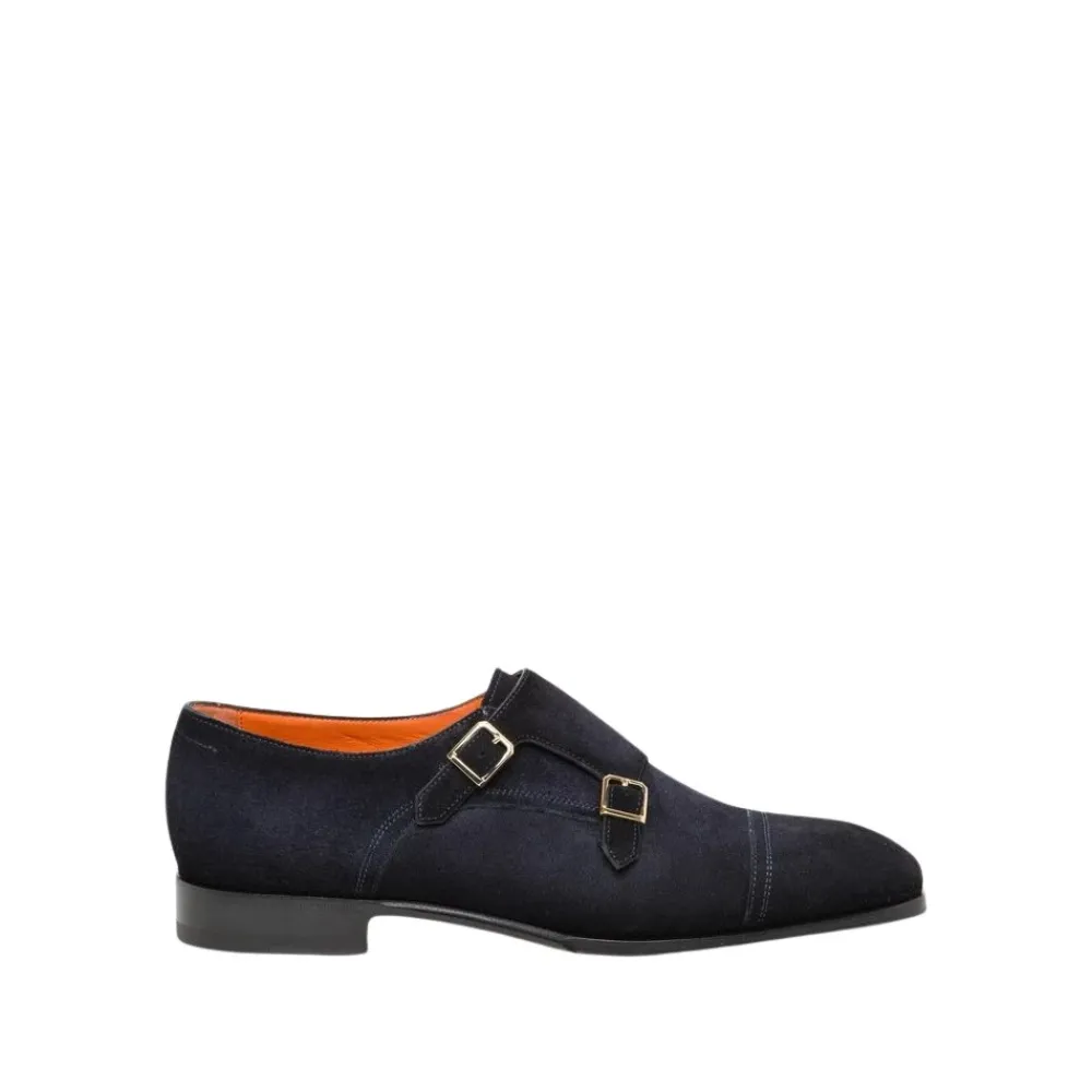 Heren Santoni Instappers & Slip Ons|Nette Schoenen^Dubbele gesp loafer