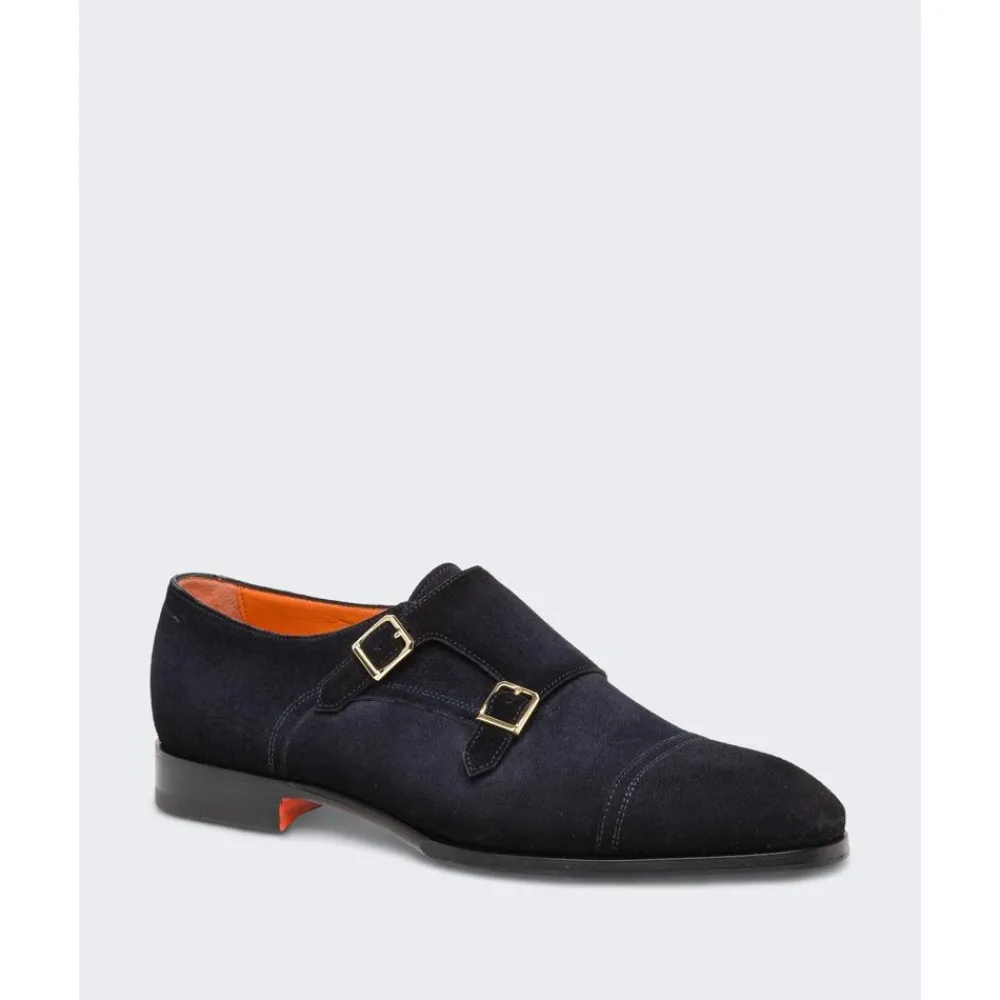 Heren Santoni Instappers & Slip Ons|Nette Schoenen^Dubbele gesp loafer
