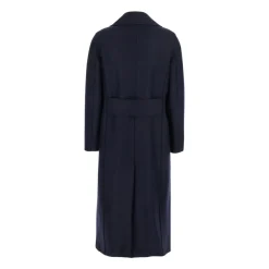 DAMES Harris Wharf London Dubbelrijige Gouden Knopen Jas