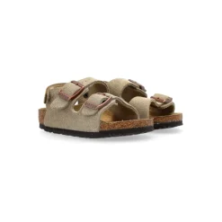 Birkenstock Duifgrijze Sandalen met Gespbanden
