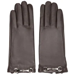 DAMES Estro Echt leren handschoenen met decoratieve gesp