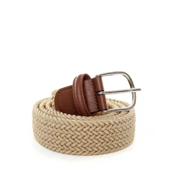 Heren Anderson's Elastische Riem met Lederen Details