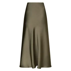 DAMES Neo Noir Rokken^Elegante Cold Green Satijnen Rok