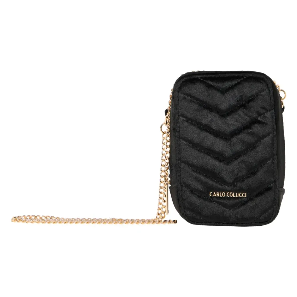 DAMES Carlo Colucci Heuptassen^Elegante Fluweel Schoudertas