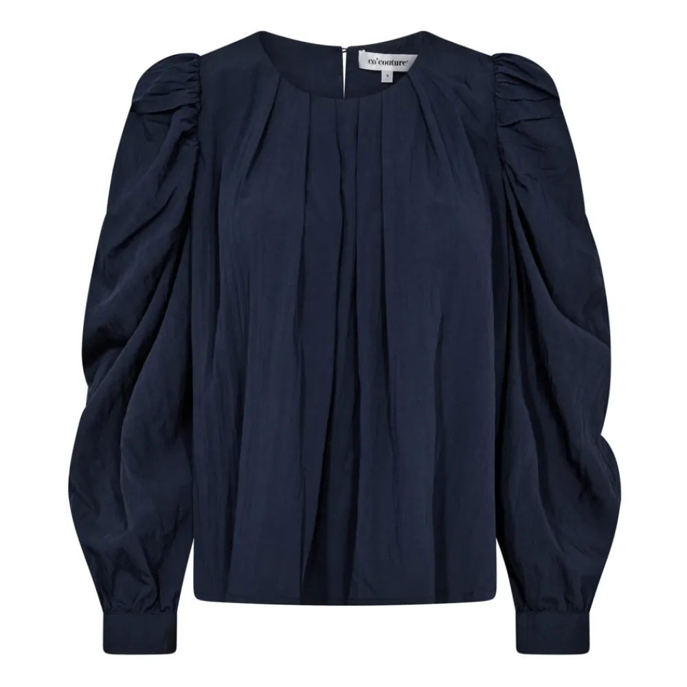 DAMES Co'Couture Blouses^Elegante Geplooide Blouse