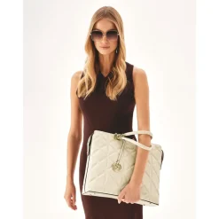 DAMES Kazar Elegante gewatteerde leren aktetas