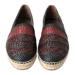 Heren Dolce & Gabbana Elegante Geweven Leren Espadrilles