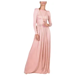 DAMES Elisabetta Franchi Elegante Lange Jurk met Open Rug