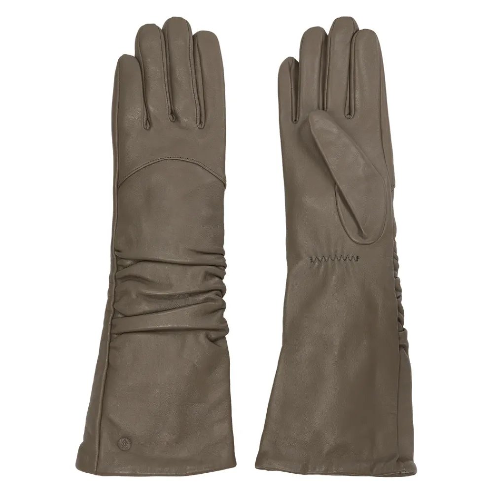 DAMES Kazar Handschoenen^Elegante lange leren handschoenen met touchscreenfunctie