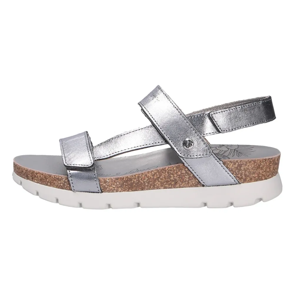 DAMES Panama Jack Sleehakken^Elegante leren damessandalen