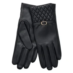 DAMES BTFCPH Handschoenen^Elegante leren handschoenen met gouden gesp