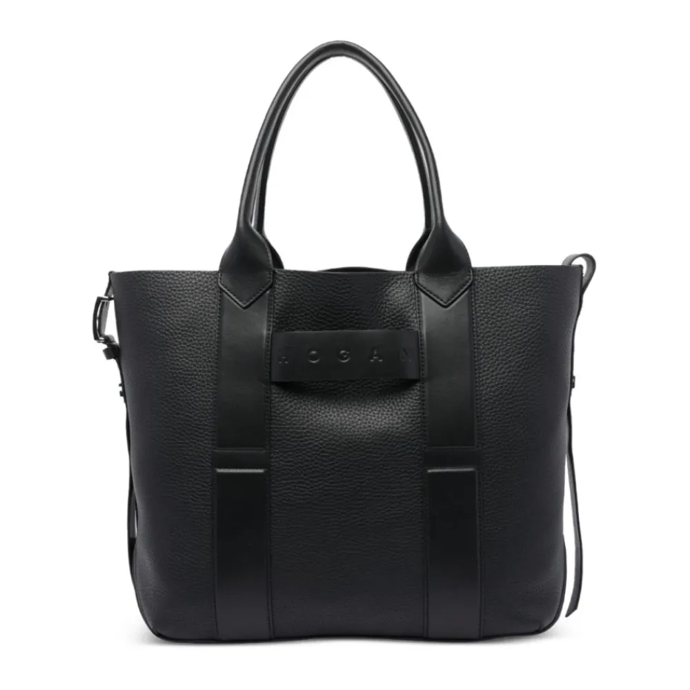 DAMES Hogan Shoppers^Elegante Leren Shopper Tas