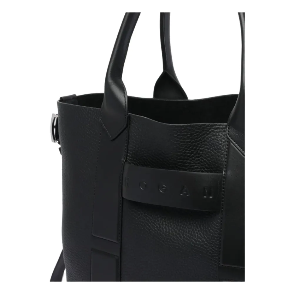 DAMES Hogan Shoppers^Elegante Leren Shopper Tas