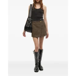 DAMES Ganni Rokken^Elegante Marrone Rok AW25