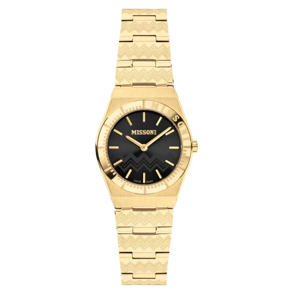 DAMES Missoni Elegante Milano horloge met zigzag motief