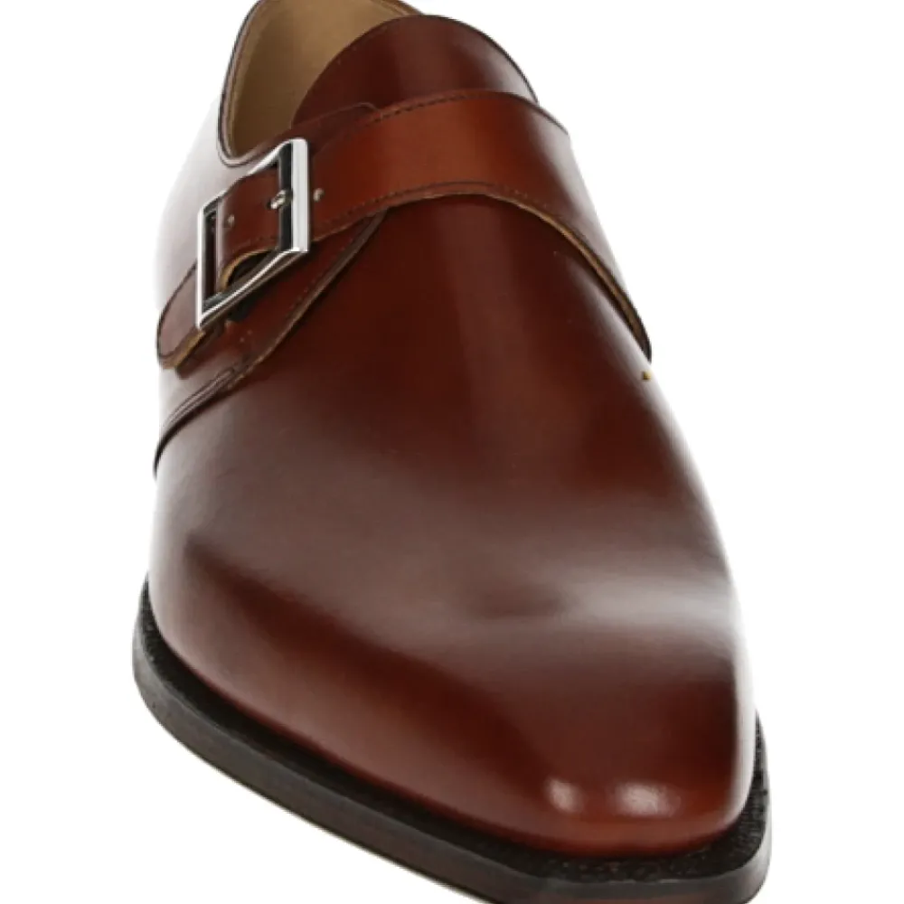 Heren Crockett & Jones Nette Schoenen^Elegante Monkton Business Schoenen in Cognac