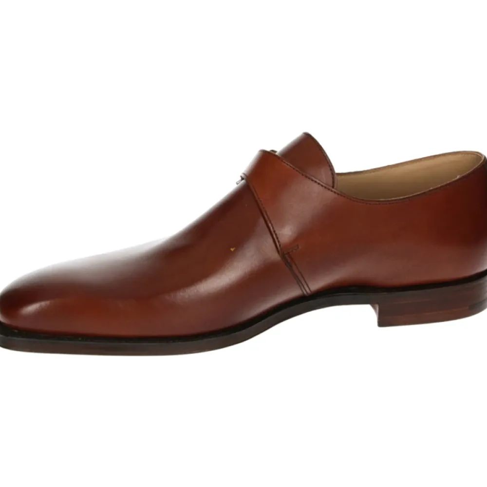 Heren Crockett & Jones Nette Schoenen^Elegante Monkton Business Schoenen in Cognac