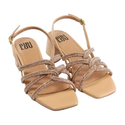DAMES Bibi Lou Sandalen^Elegante Nude Hakken