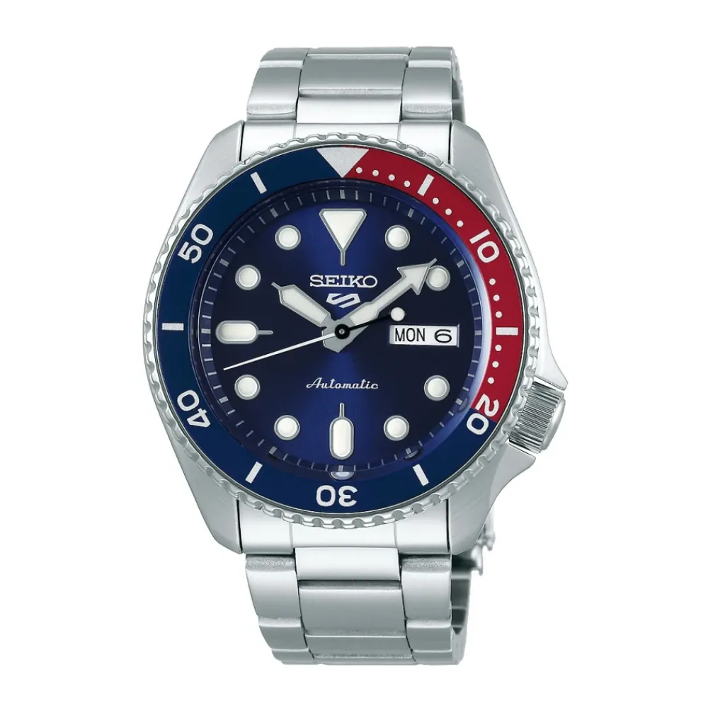 Heren Seiko Horloges^Elegante Sportieve Automatisch Horloge in Zilver