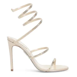DAMES René Caovilla Elegante Strass Sandalen in Nude & Neutrals