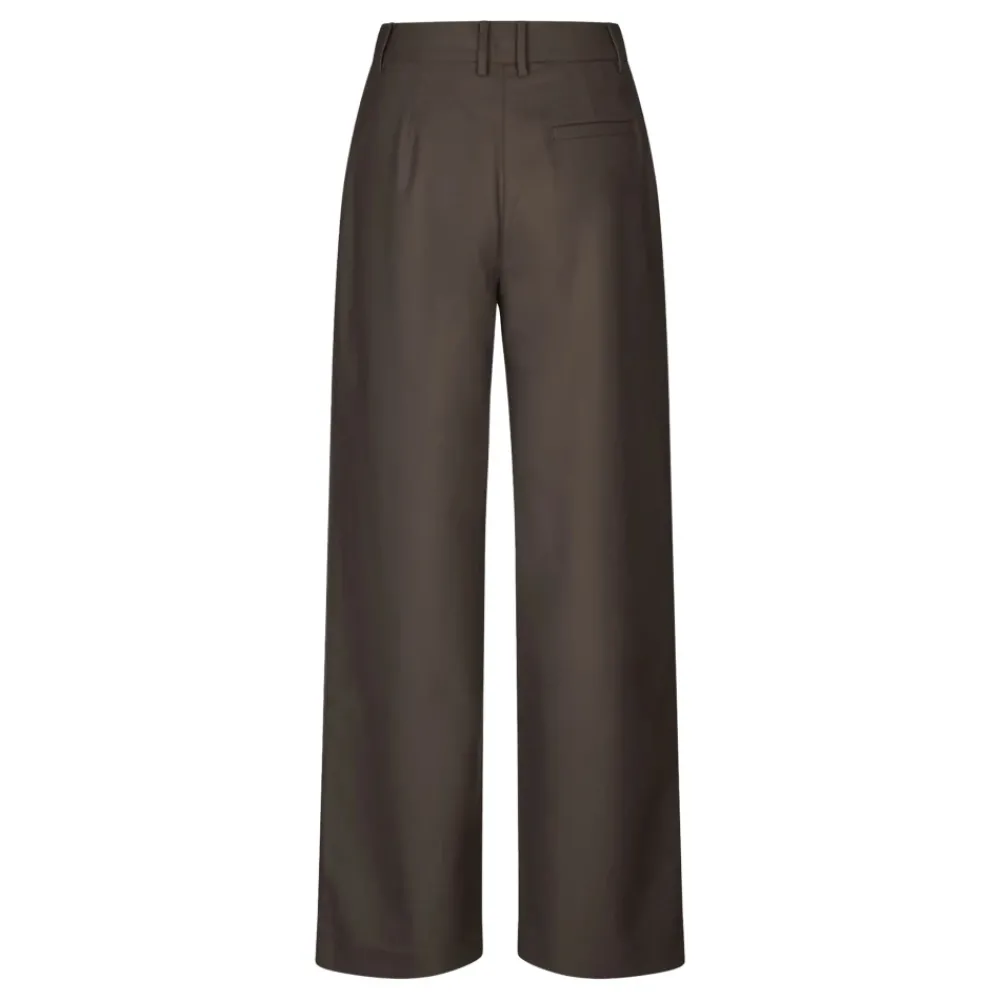 DAMES Samsøe Samsøe Broeken^Elegante Wijde Broek met Stretchstof