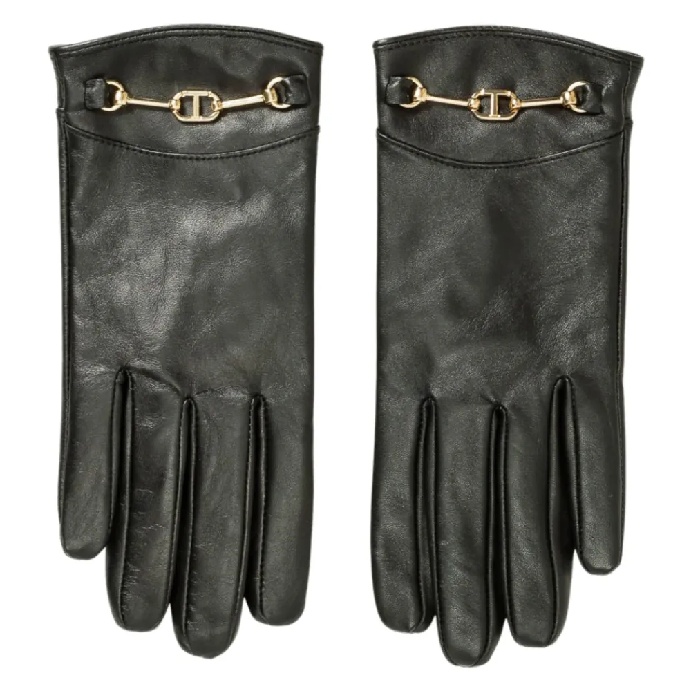 DAMES Twinset Elegante e Handschoenen met Gouden Detail