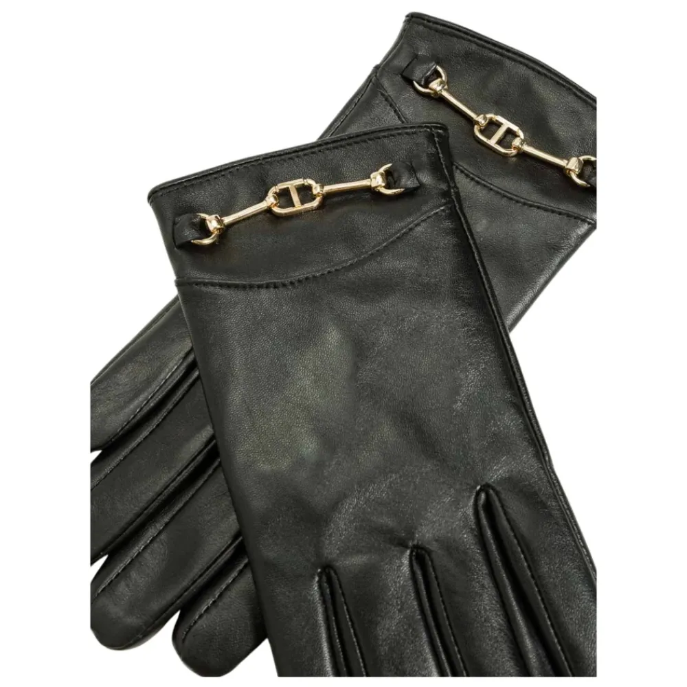 DAMES Twinset Elegante e Handschoenen met Gouden Detail