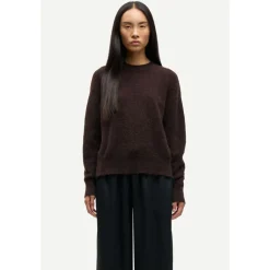 DAMES Samsøe Samsøe Truien & Vesten^Elegante zwarte koffietop