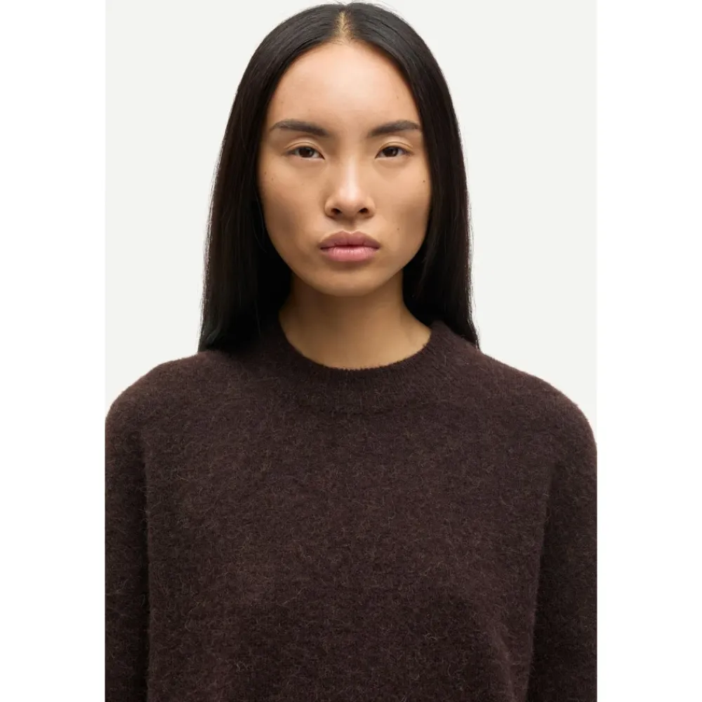 DAMES Samsøe Samsøe Truien & Vesten^Elegante zwarte koffietop