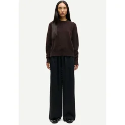 DAMES Samsøe Samsøe Truien & Vesten^Elegante zwarte koffietop