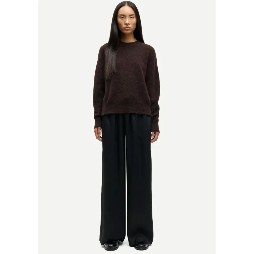 DAMES Samsøe Samsøe Truien & Vesten^Elegante zwarte koffietop