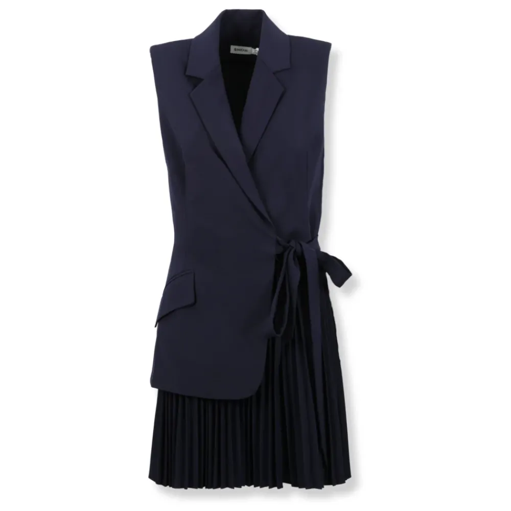 DAMES Simkhai Eman Pleated Mini Dress