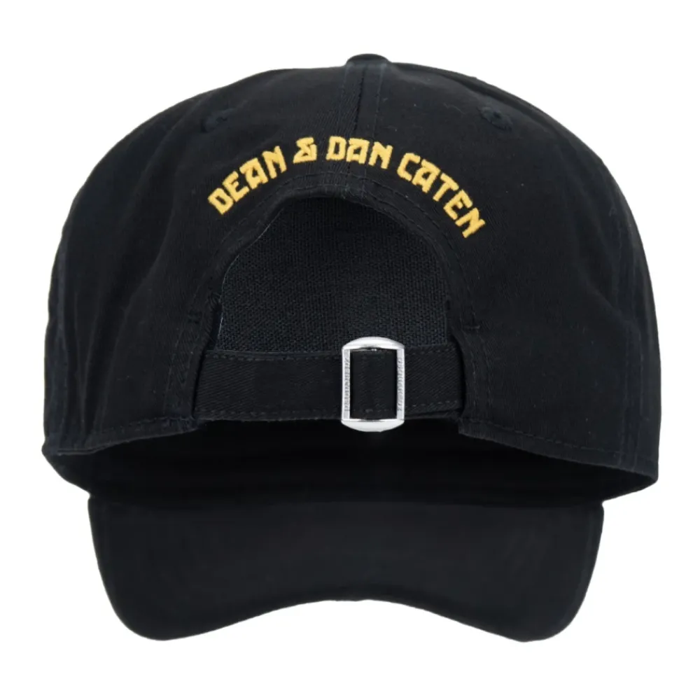 Heren Dsquared2 Embossed Logo Baseball Cap Fibbia