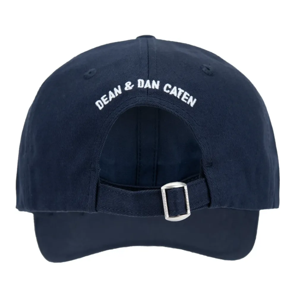 Heren Dsquared2 Embossed Logo Baseball Cap Fibbia