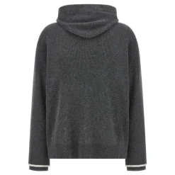 DAMES Brunello Cucinelli Hoodies & Sweatvesten^Engelse Rib Hoodie Trui