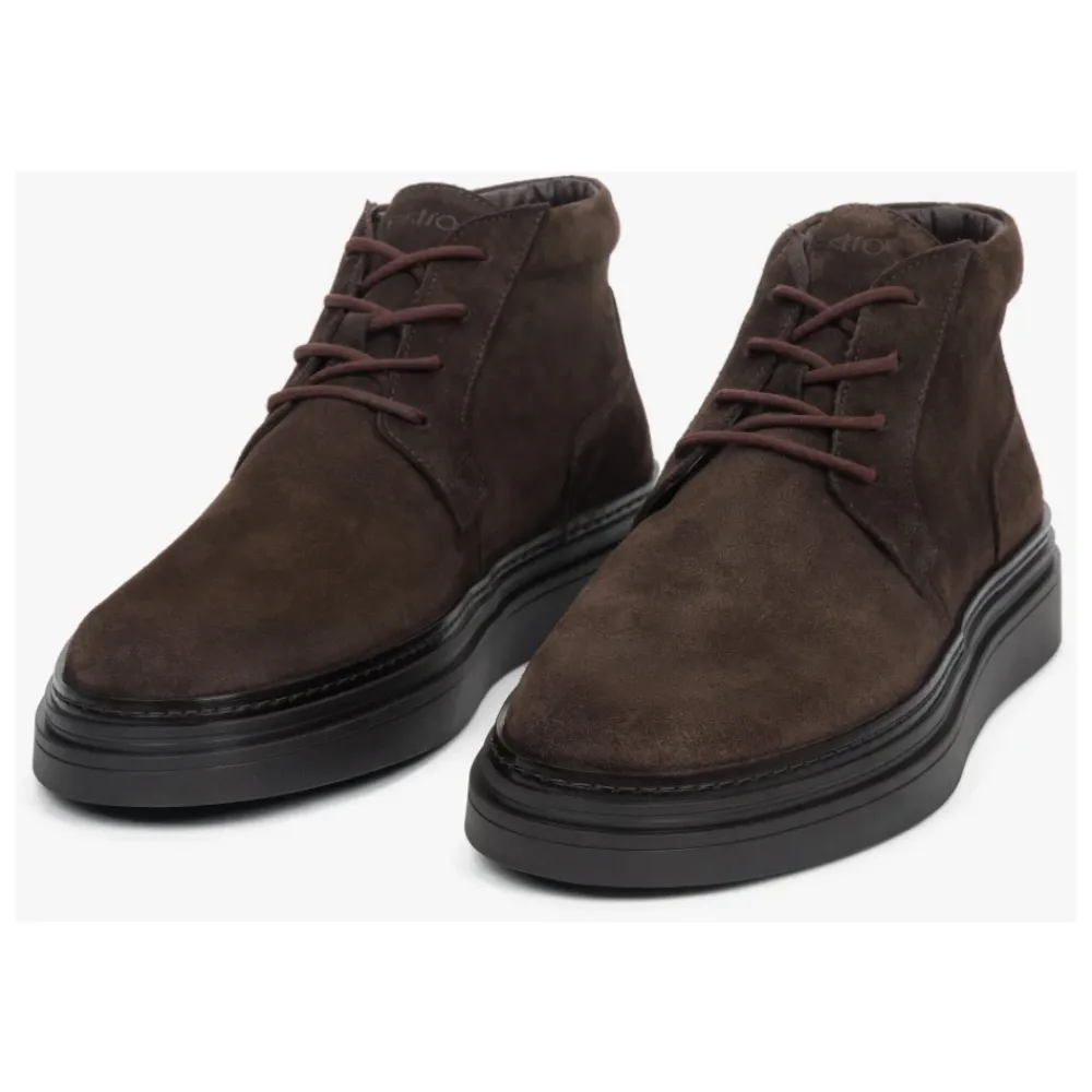 Heren Estro Laarzen^Enkellaarsjes met veters