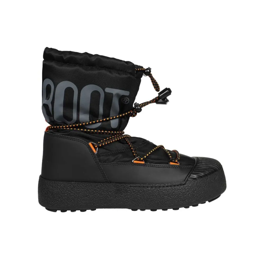 Heren Moon Boot Enkellaarsjes met veters en PVC-inzetstukken