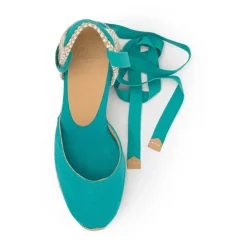 DAMES Castañer Sleehakken^ESPADRILLE MET 7 CM HAK