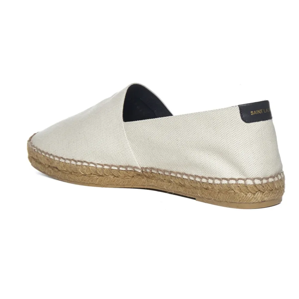 Heren Saint Laurent Espadrilles met Geborduurd Logo
