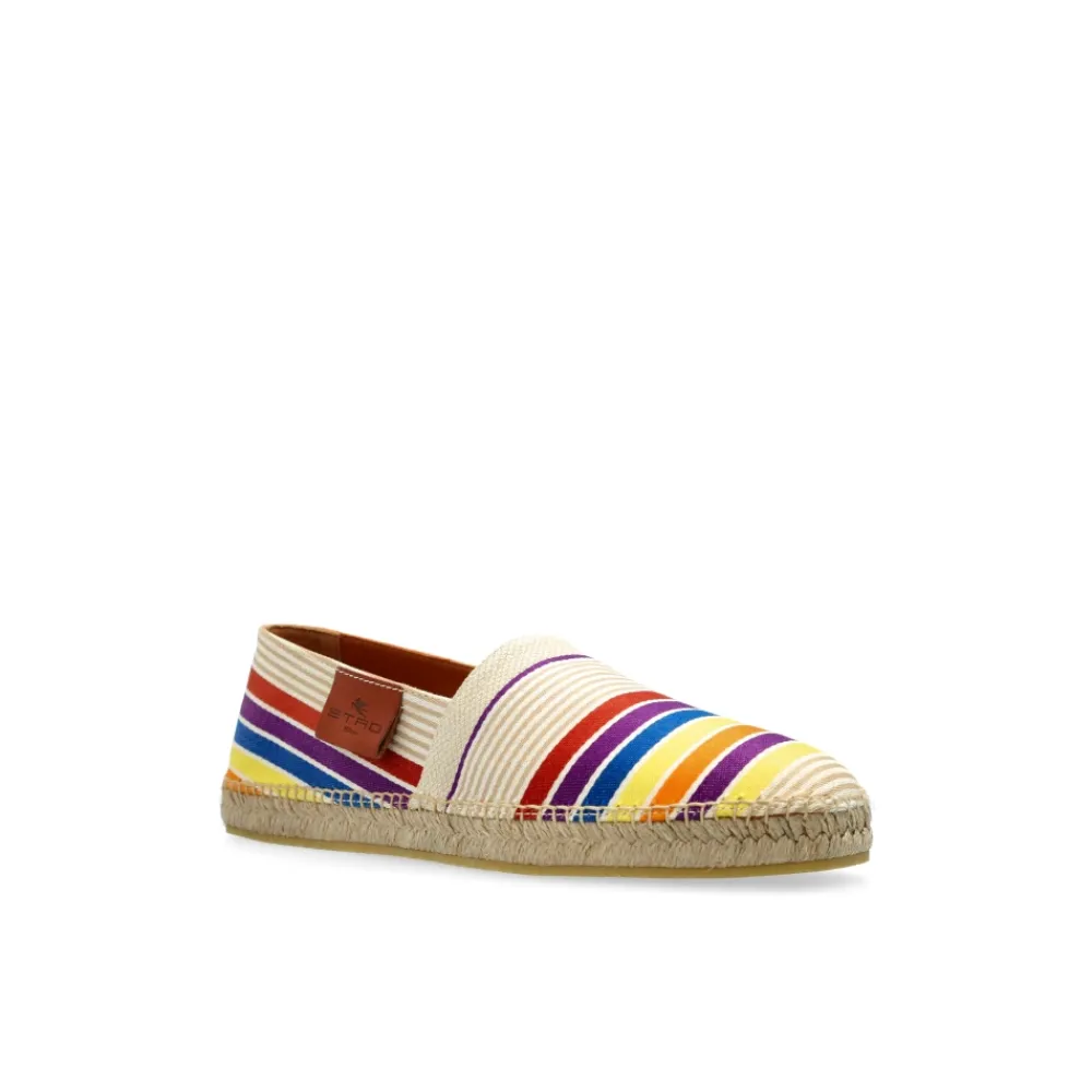 Heren Etro Espadrilles met gestreept patroon
