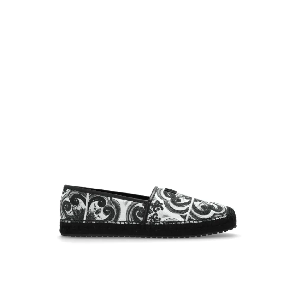 Heren Dolce & Gabbana Espadrilles met Majolica-print