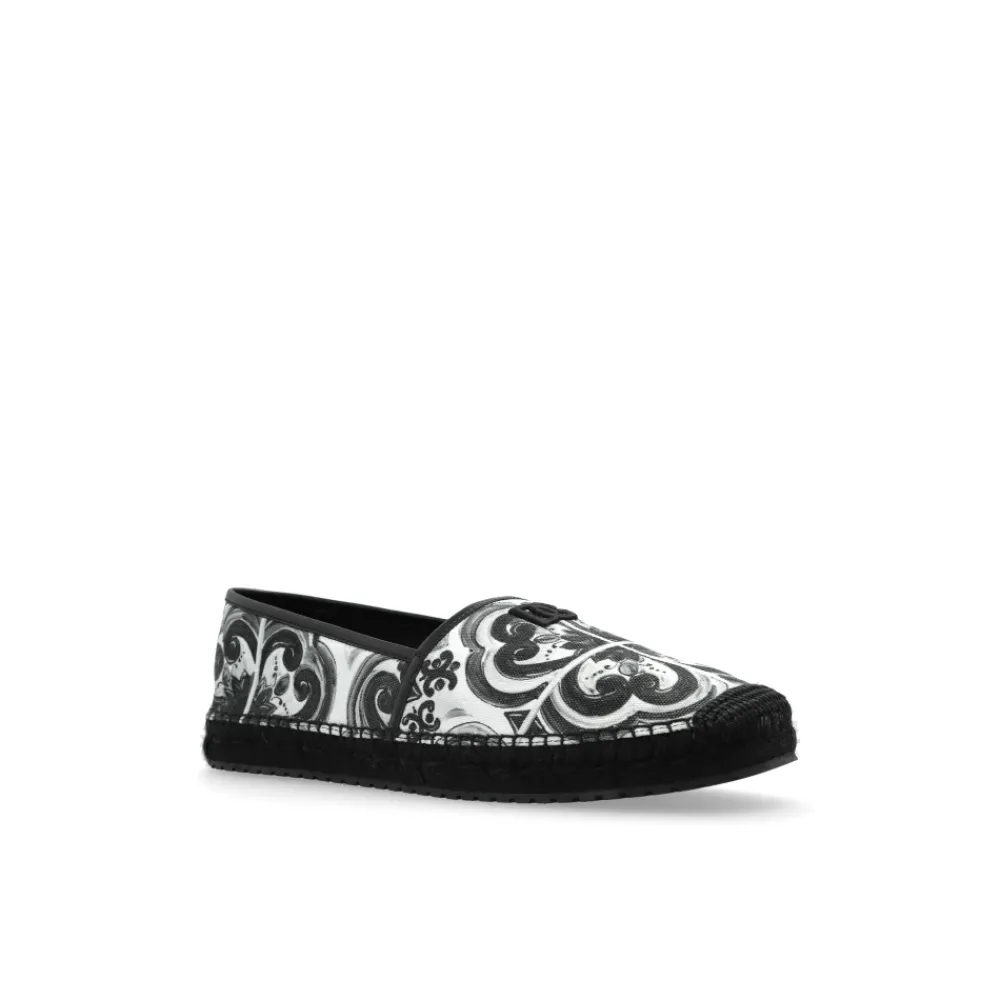 Heren Dolce & Gabbana Espadrilles met Majolica-print