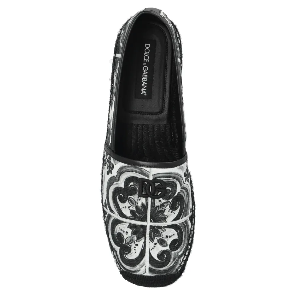Heren Dolce & Gabbana Espadrilles met Majolica-print